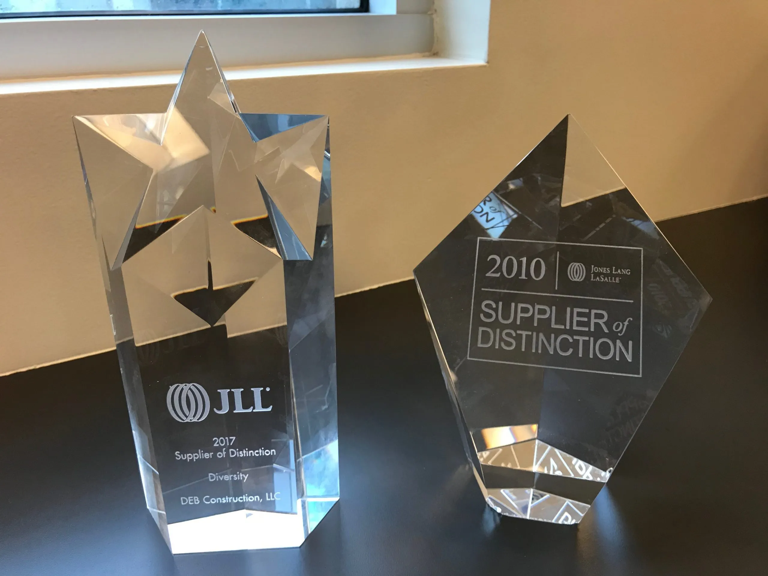 Jones Lang LaSalle (JLL) Supplier of Distinction Award Jones Lang LaSalle (JLL) Supplier of Distinction Award